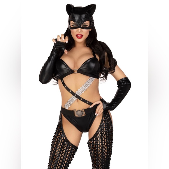 Mistress Kitty Fem Dom Halloween Costume Cat Woman - Picture 3 of 4